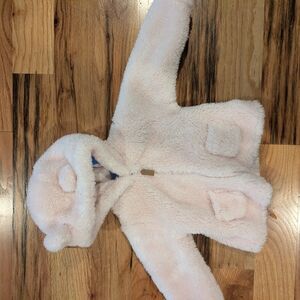 Carter's Soft Cream Fuzzy Baby Jacket Sherpa 9 Mo